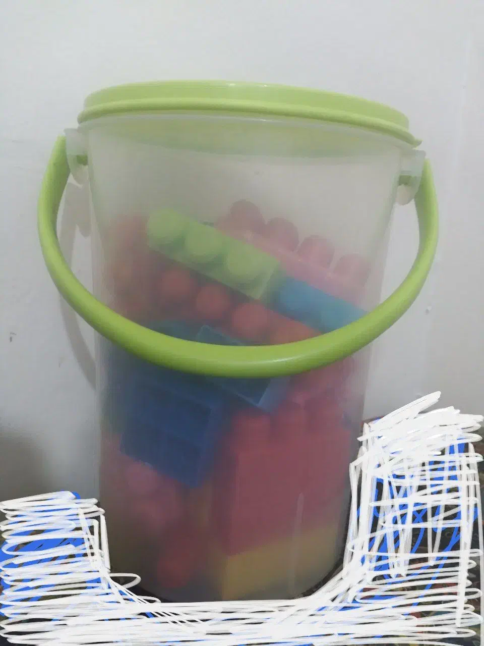 سطل لگو بازی کودکانه|اسباببازی بچه|کنارک, |دیوار