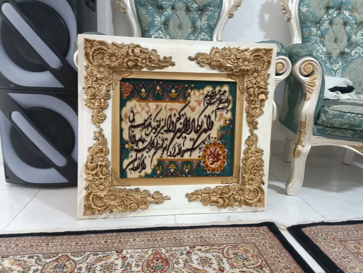 تابلو فرش طبیعی دست بافت|تابلو فرش|اردبیل, |دیوار