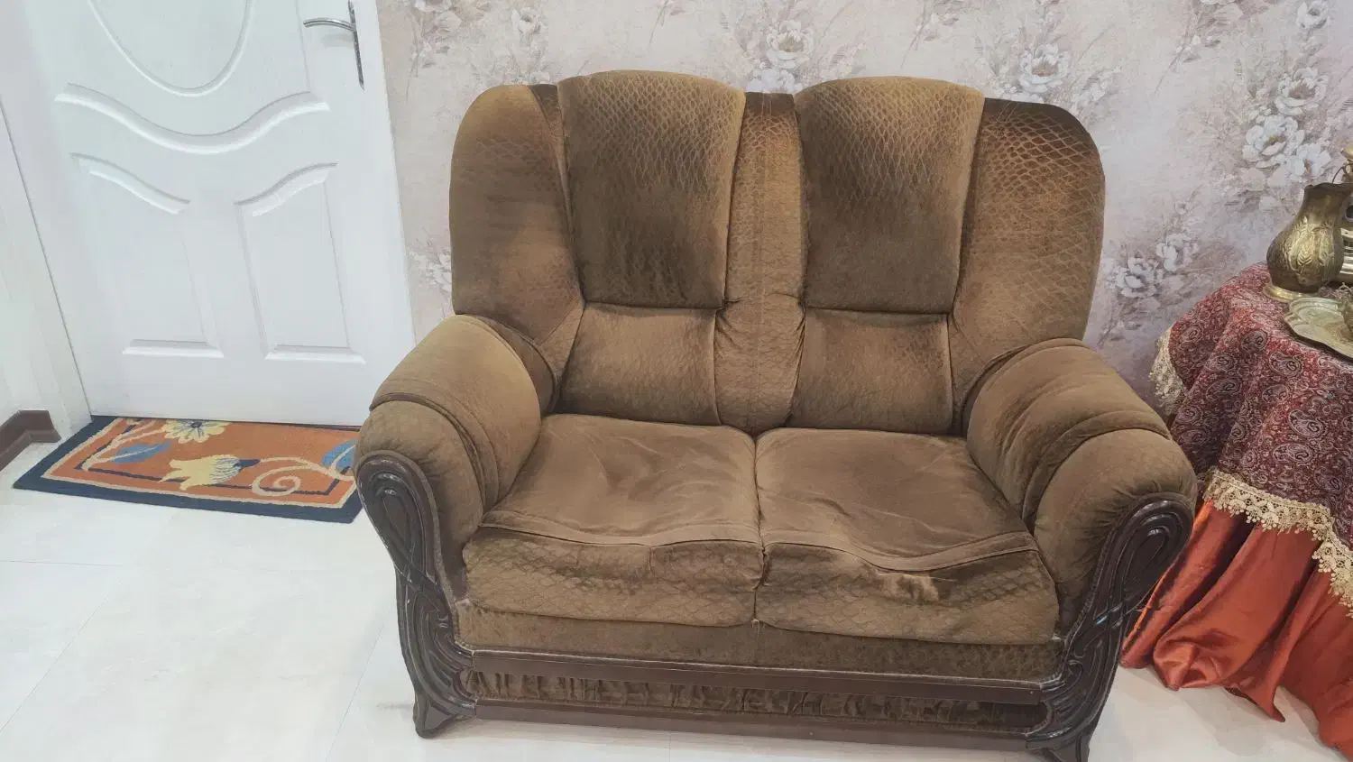 مبل راحتی 7 نفره با جلو مبلی و عسلی|مبلمان خانگی و میز عسلی|تهران, نارمک جنوبی|دیوار