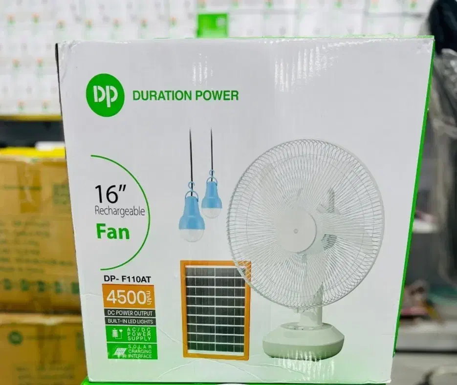 پنکه شارژی ۶ ساعته مارک دی.پی اصل مدل DP-F110AT|پنکه و تصفیه‌کنندهٔ هوا|چابهار, |دیوار