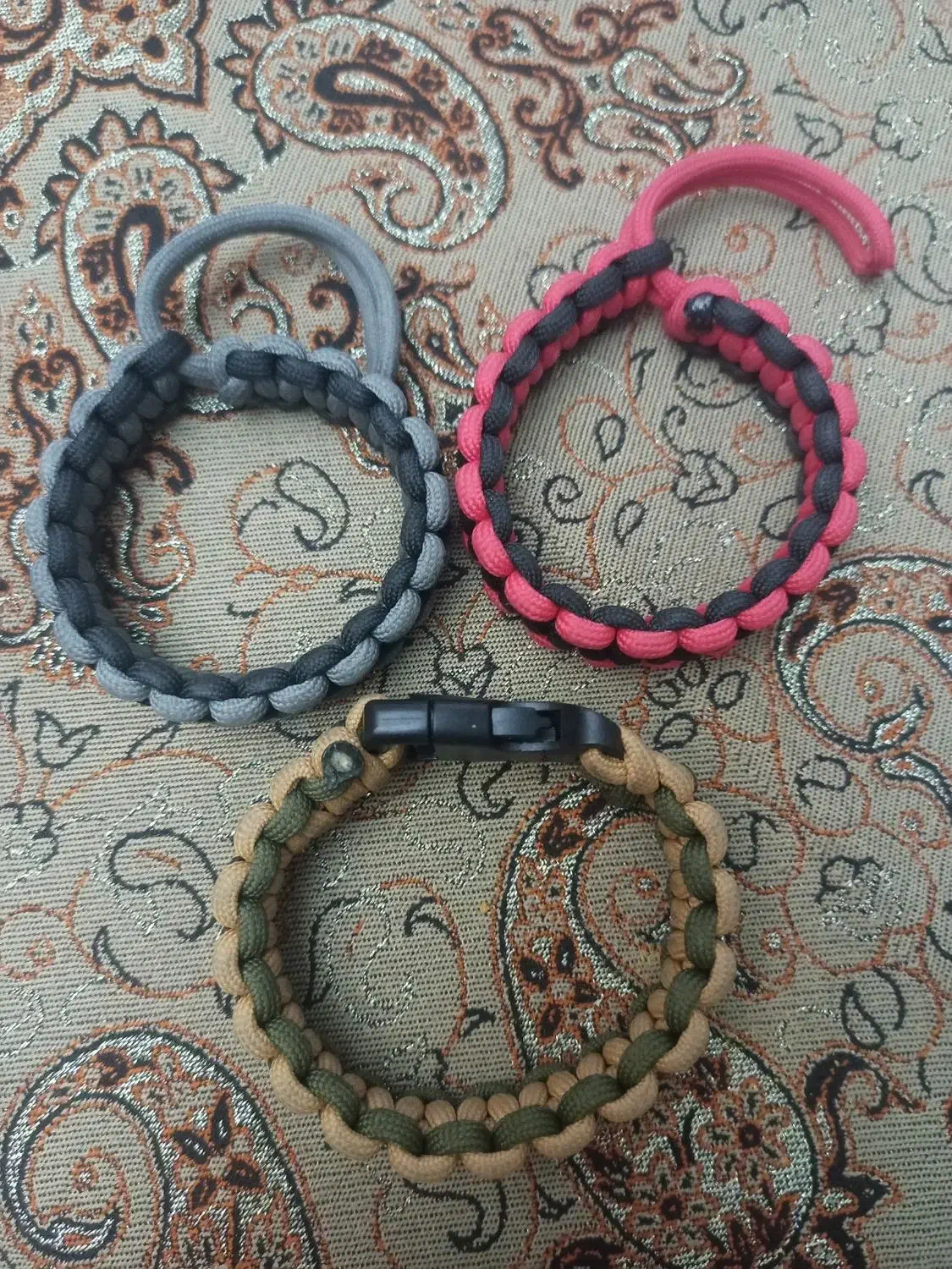 دستبند مردانه استیل مهره‌ایی چرم پاراکورد|بدلیجات|شیراز, شهرک بزین|دیوار