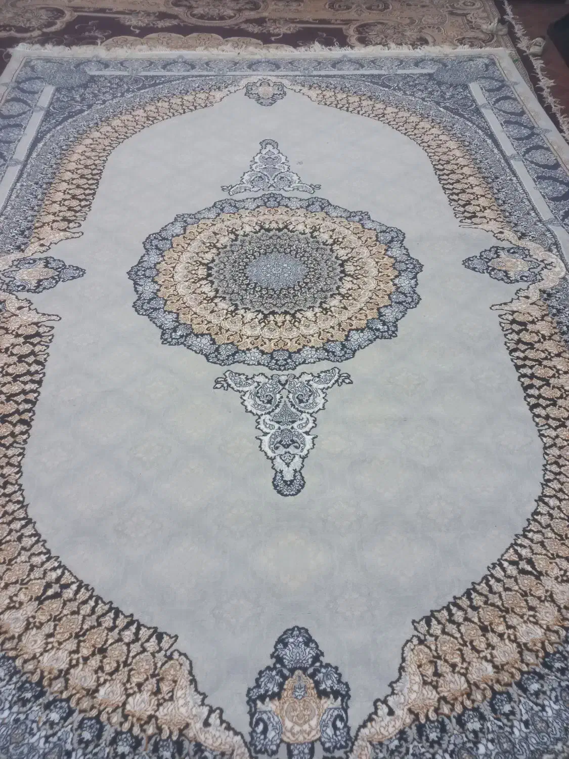 یک جفت فرش نو۱۲متری|فرش|مزرعه کتول, |دیوار