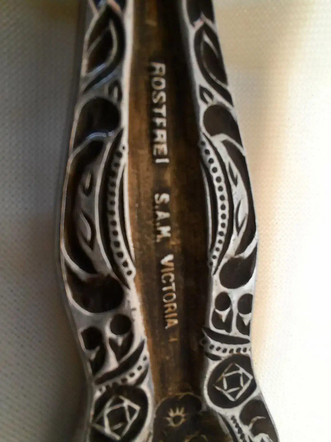 قاشق چنگال ۶نفره. سیاه قلم قدیمی|ظروف سرو و پذیرایی|علیآباد کتول, |دیوار