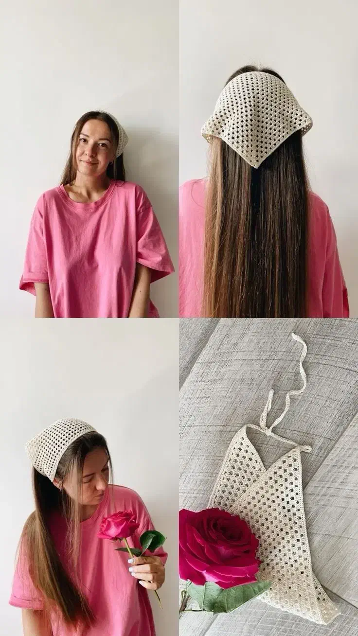 مینی اسکارف دستبافت|لباس|کیش, |دیوار