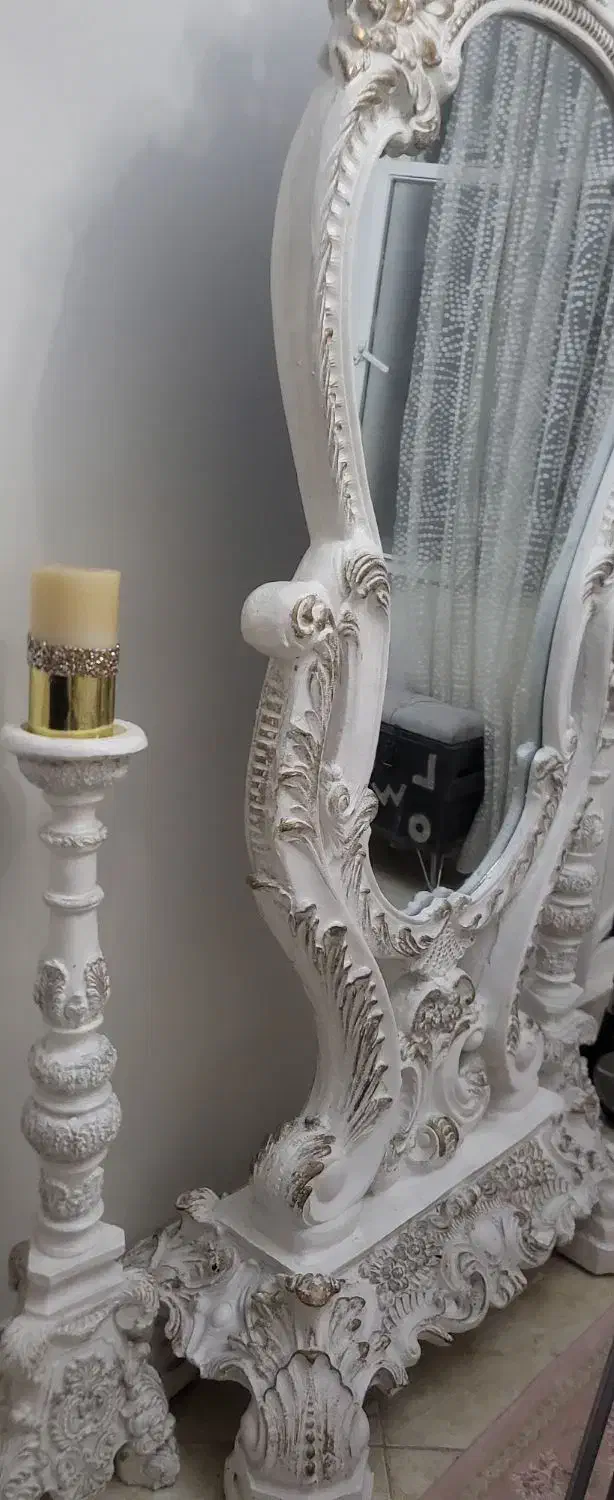 اینه شمعدان رزین مناسب جهیزیه|آینه|کهریزک, |دیوار