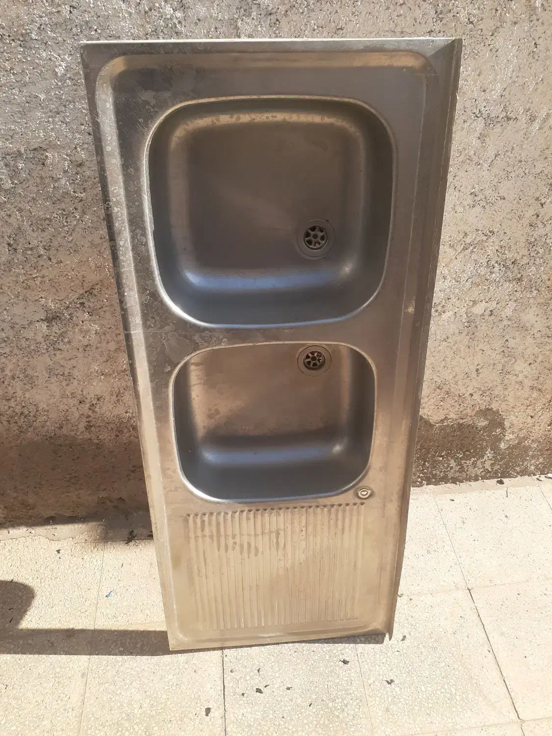 دوعددسینک ظرفشویی|مصالح و تجهیزات ساختمان|گرمسار, |دیوار