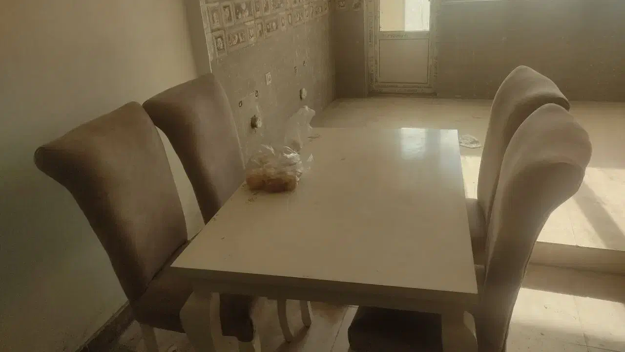 مبل ناهارخوری 4نفره|میز و صندلی غذاخوری|آفتاب, |دیوار