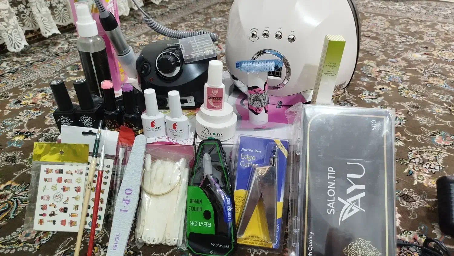 وسایل کاشت ناخن پودر و ژل|آرایشی، بهداشتی، درمانی|سقز, |دیوار