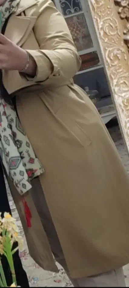 مانتو بلند بارونی|لباس|یاسوج, |دیوار