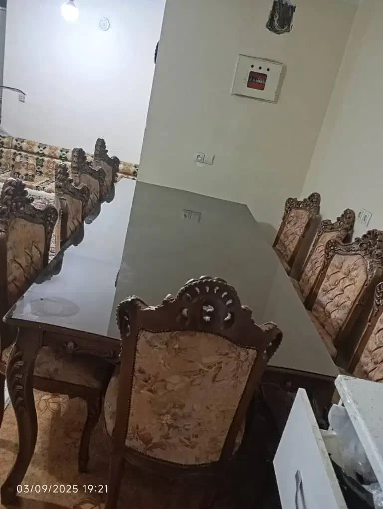 میز ناهار خوری ده نفره|میز و صندلی غذاخوری|اهواز, کوی مهدیس|دیوار