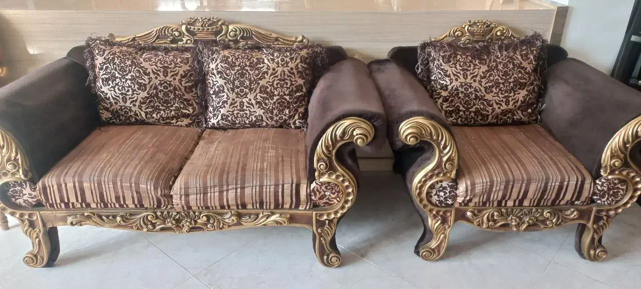 مبل نیمه سلطنتی|مبلمان خانگی و میز عسلی|قوچان, |دیوار