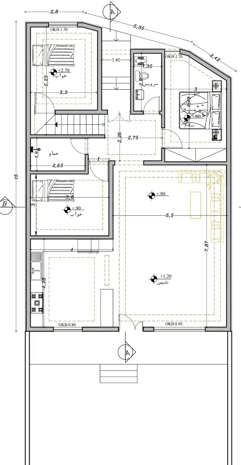 ۲۵۰ متر نیمه ساز ملک|فروش زمین و ملک کلنگی|اردکان, |دیوار