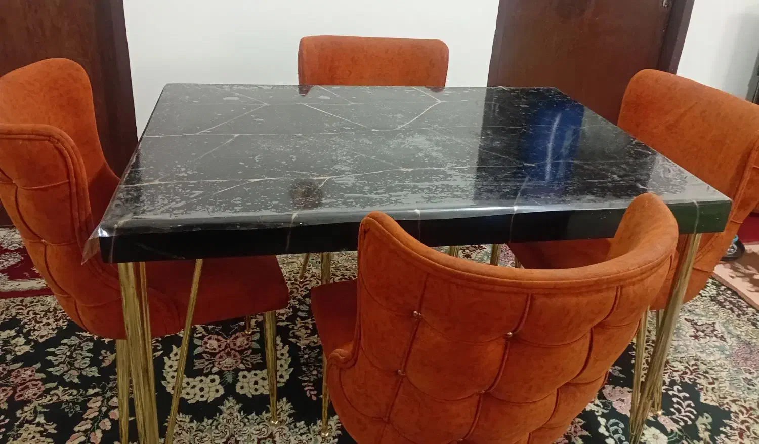 میزنهارخوری چهارنفره|میز و صندلی غذاخوری|بم, |دیوار