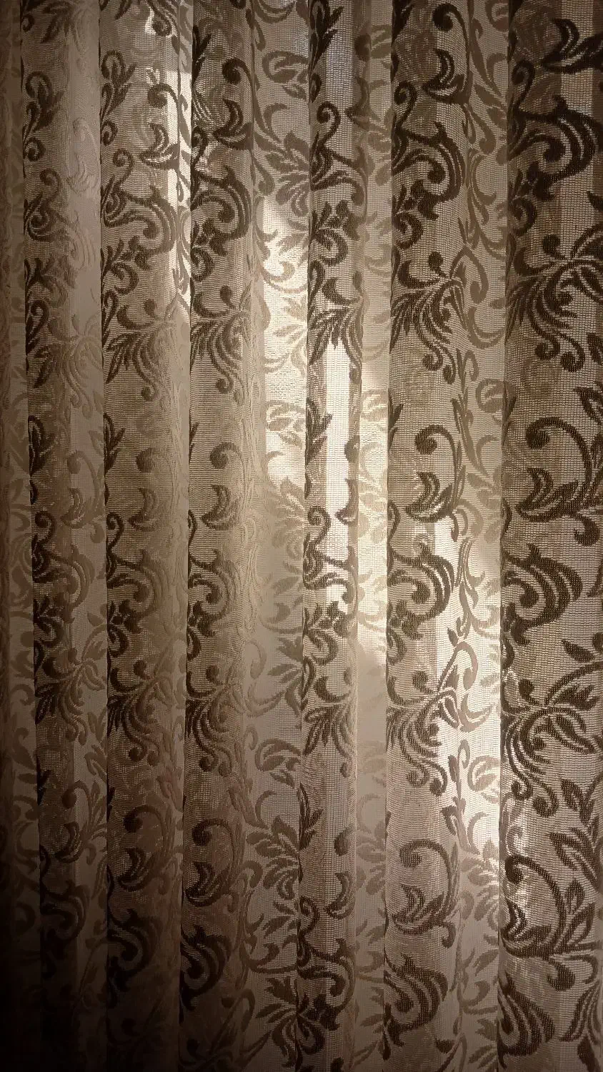 پرده گیپوری رنگ کرم استخوانی|پرده، رانر، رومیزی|قم, سراجه (۱۵ خرداد)|دیوار