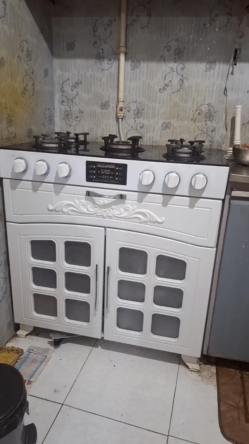 گاز صفحه شیشه ای کابینت دار pvc|اجاق گاز و لوازم برقی پخت‌وپز|مشهد, شهید بهشتی|دیوار