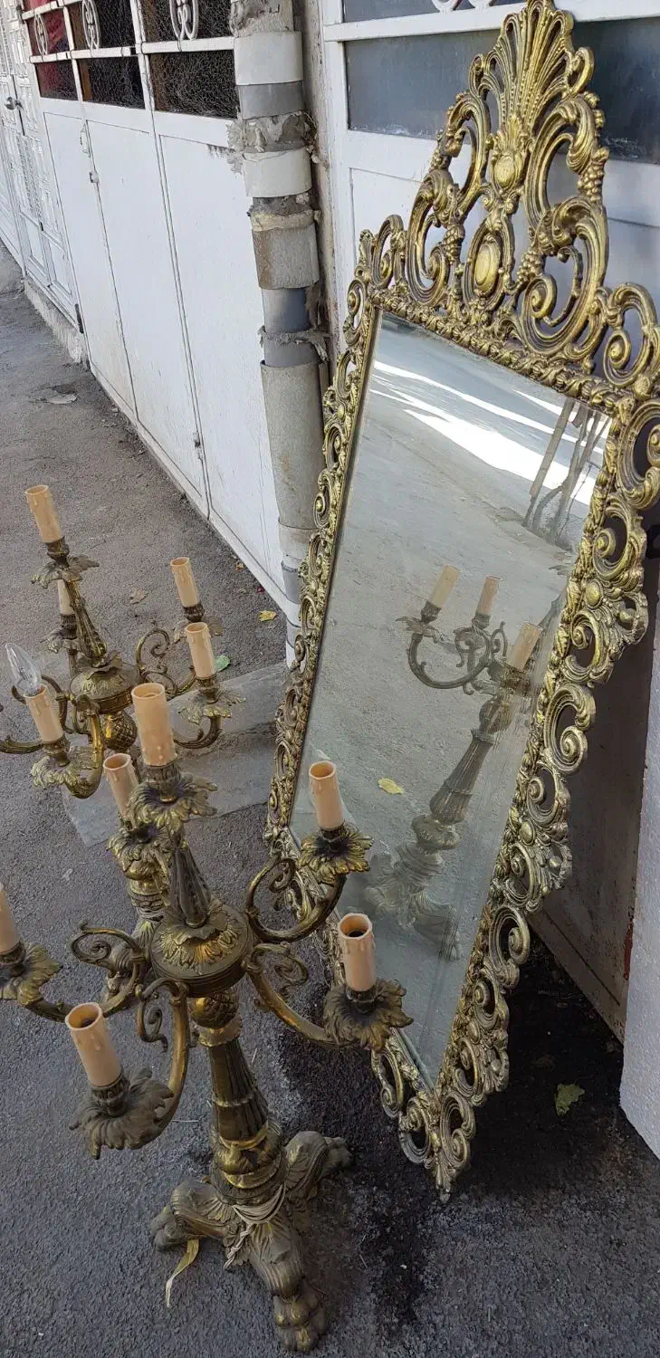 آینه و شمعدان|صنایع دستی و سایر لوازم تزئینی|همدان, |دیوار