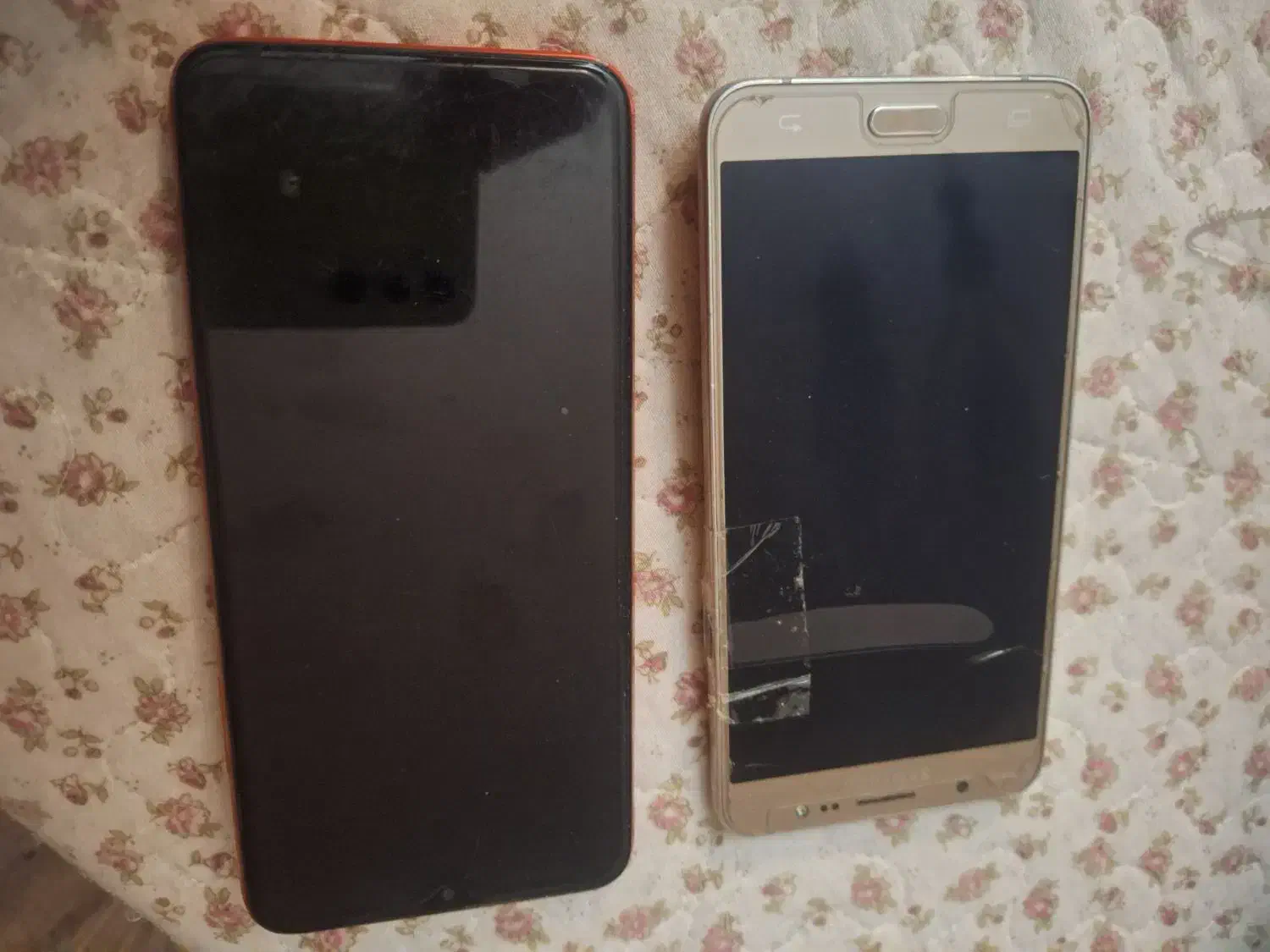 دو گوشی Xiaomi Redmi نارنجی  Samsung Duos طلایی|موبایل|تهران, اکباتان|دیوار