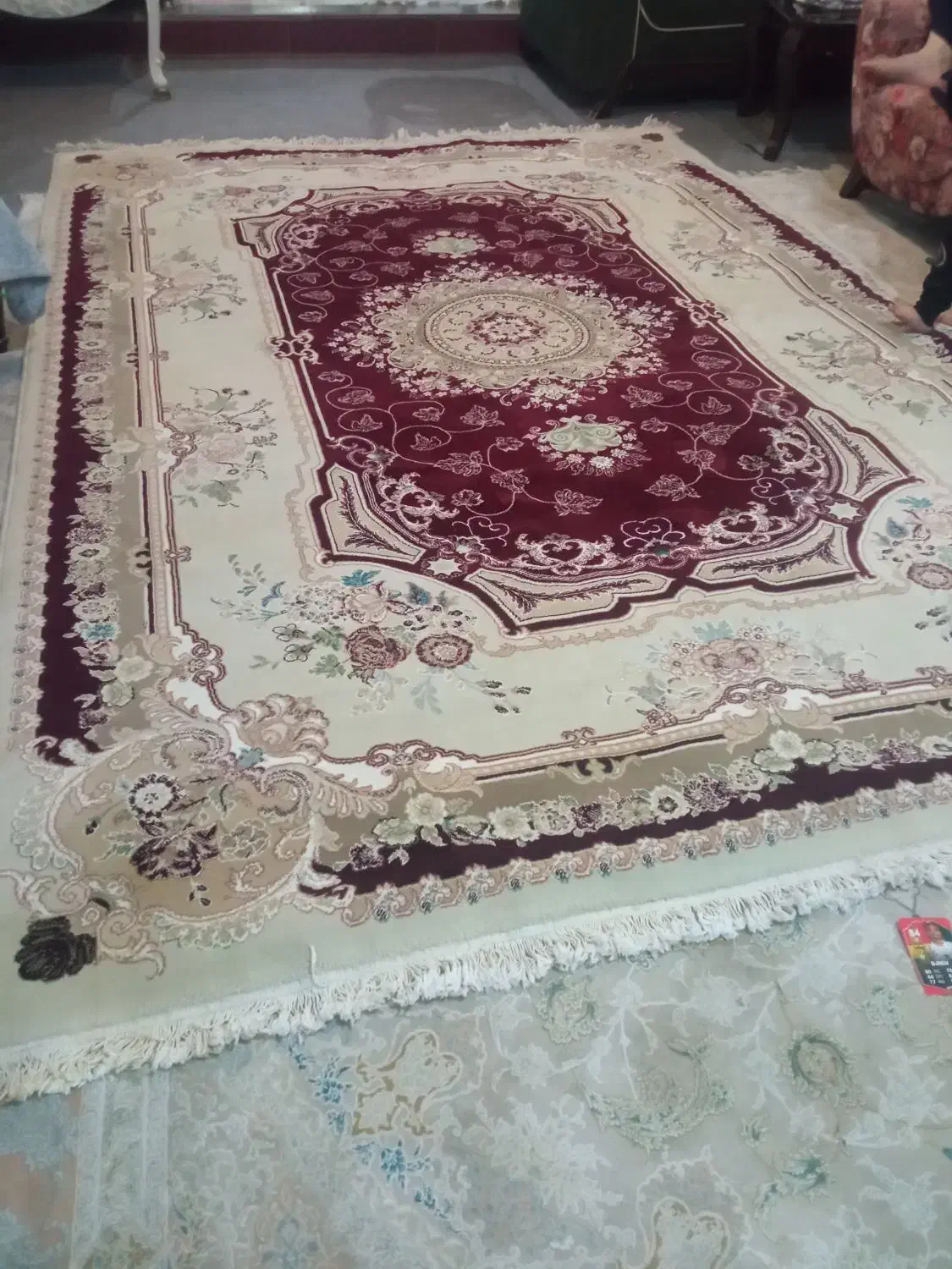 فرش ۶ متری جفت|فرش|نقده, |دیوار