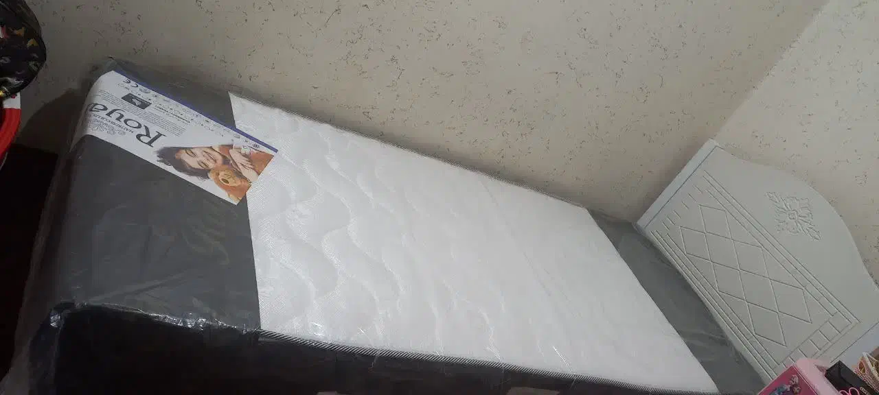 تخت خواب یک نفره باتشک ام دی اف نو|تخت و سرویس خواب|اهواز, منبع اب|دیوار