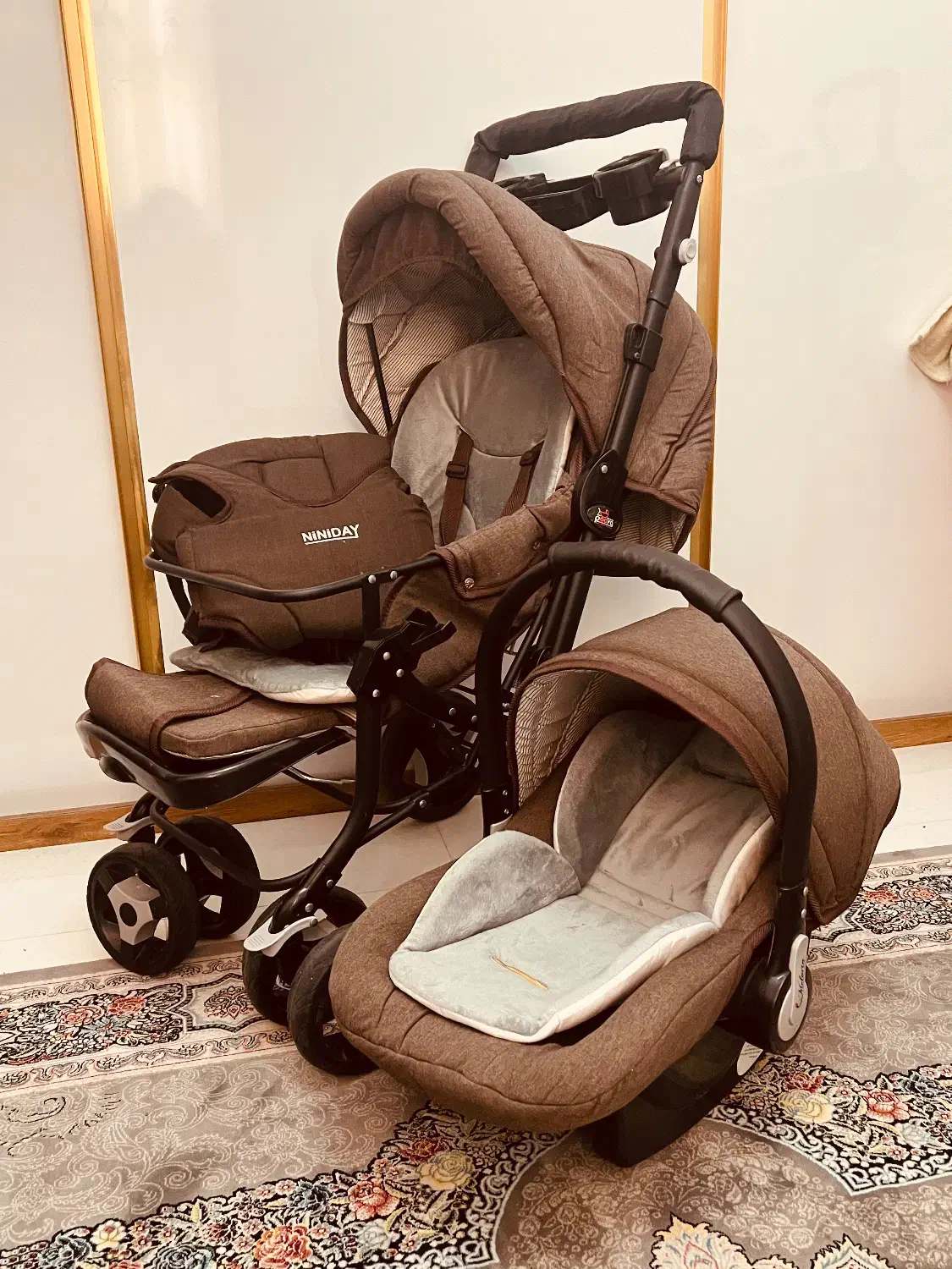 ست کالاسکه ،دو عدد کریر، کیف ،اغوشی کانگوریی|کالسکه و لوازم جانبی|سیرجان, |دیوار