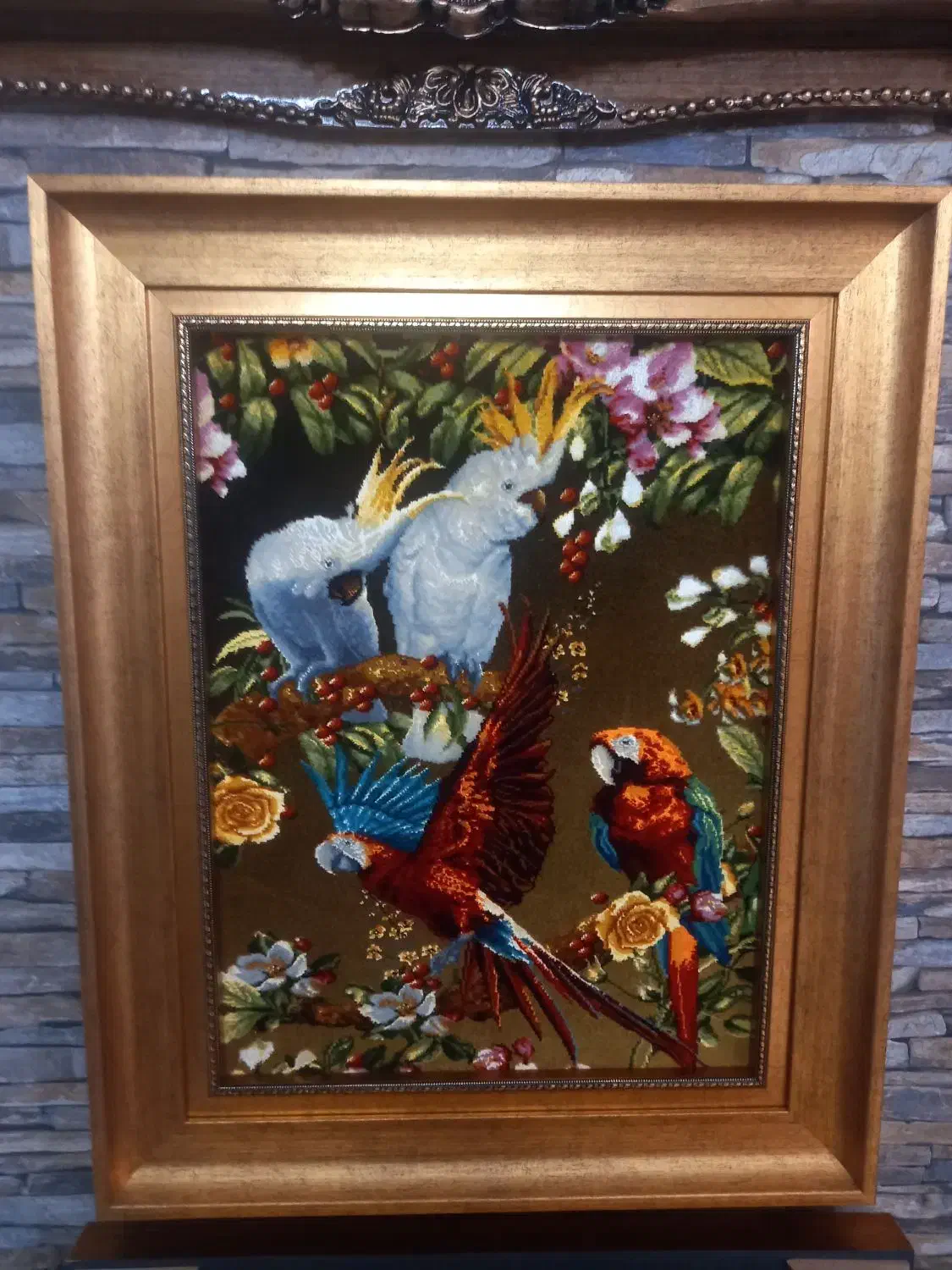 تابلو فرش دستباف طوطی بافت تبریز golha|تابلو فرش|تهران, نارمک|دیوار