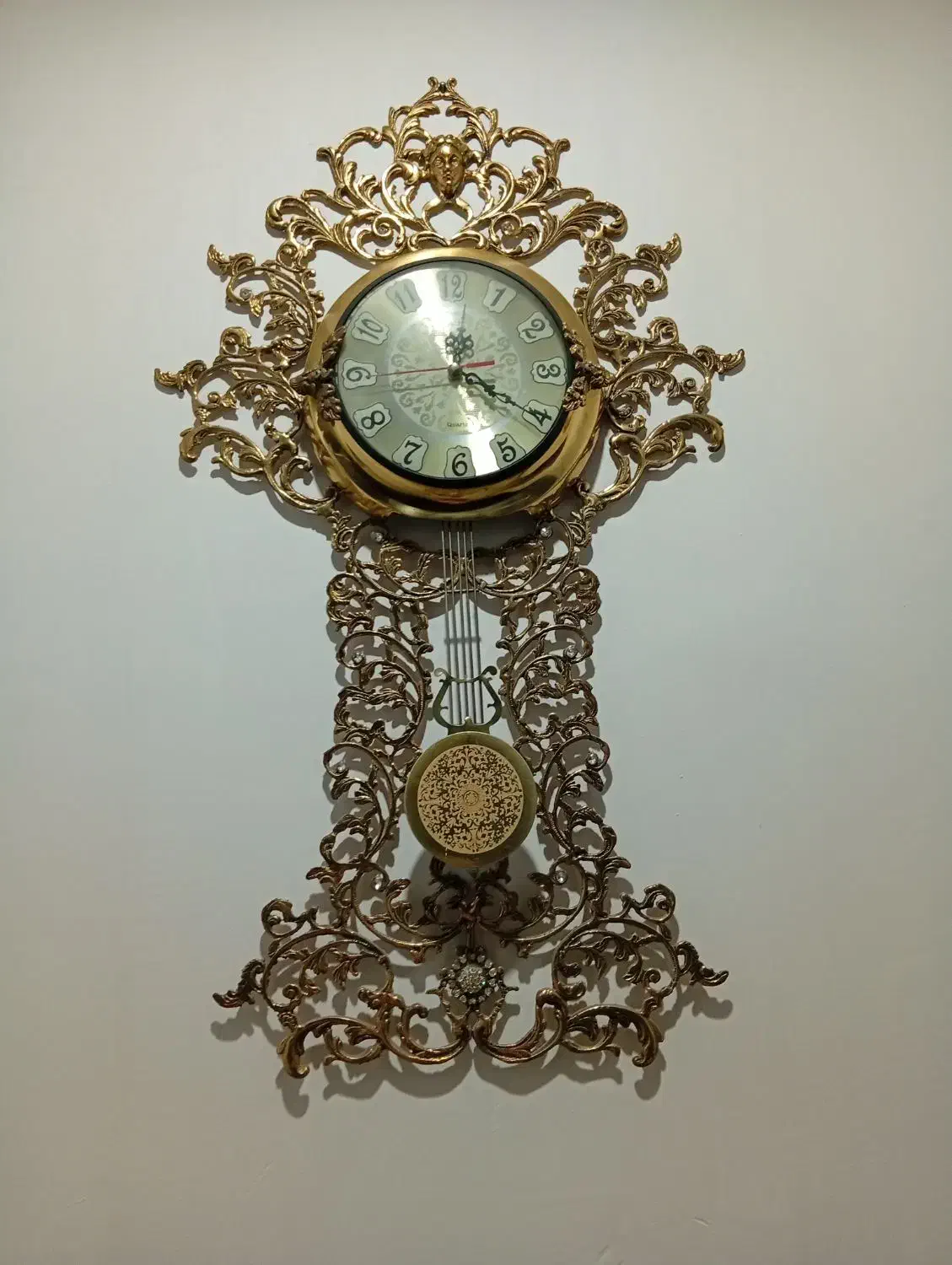 ساعت دیواری برنجی برنز|ساعت دیواری و تزئینی|نسیمشهر, |دیوار