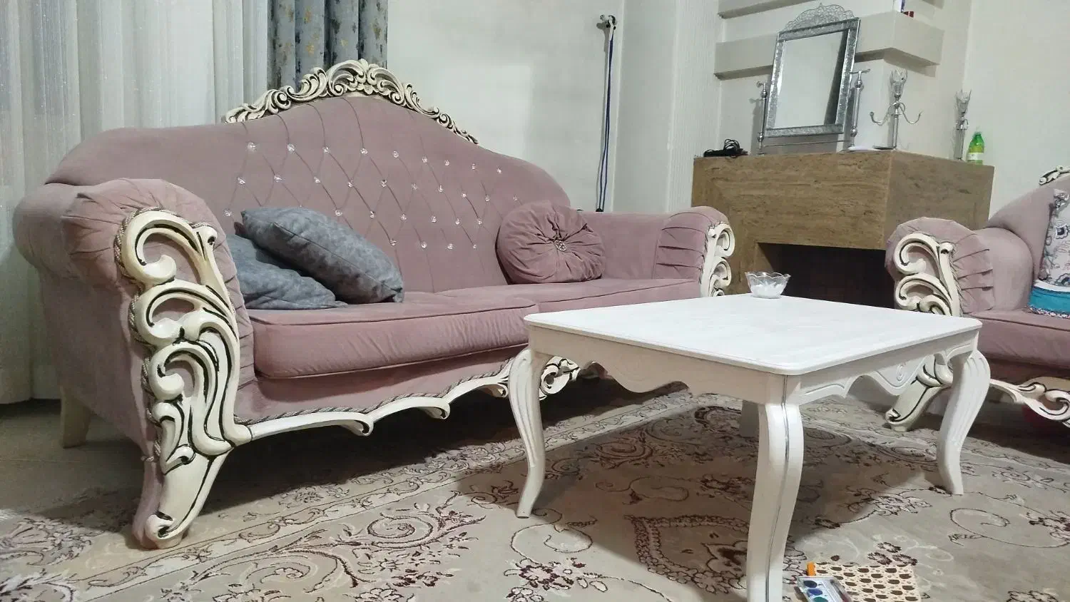 مبل  7 نفره همراه با عسلی|مبلمان خانگی و میز عسلی|محمدشهر, همایون ویلا|دیوار