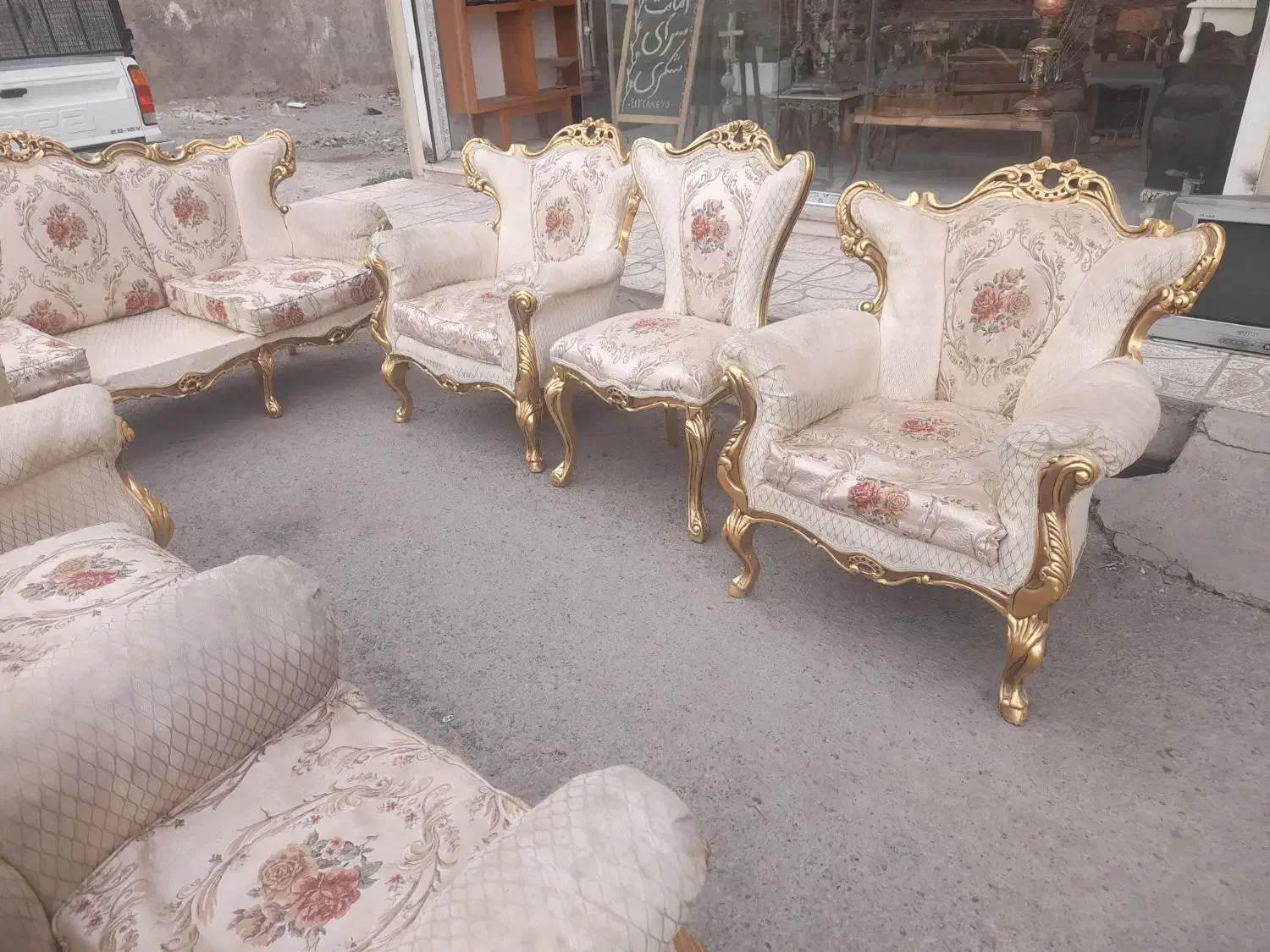 مبل ۹نفره نهارخوری ۸نفره با چوب راش فرانسوی|مبلمان خانگی و میز عسلی|کرج, اخگرآباد|دیوار