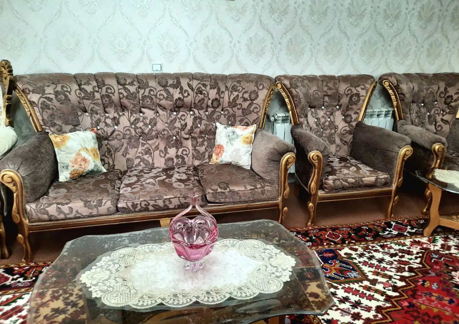 مبل ۷ نفره راحتی با پارچه ترکیه|مبلمان خانگی و میز عسلی|تبریز, |دیوار