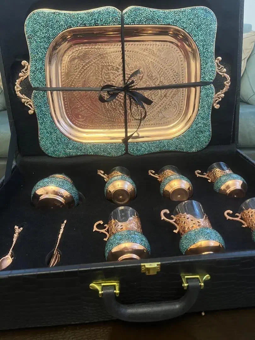 ظروف فیروزه و مس|صنایع دستی و سایر لوازم تزئینی|تهران, قیطریه|دیوار