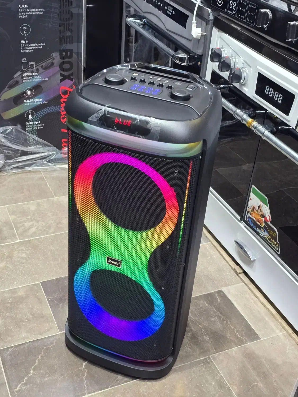 غول اسپیکر ۱۹۳۸ bordu ارتفاع ۱۱۰ سانت|پخش‌کننده همراه|قم, ولیعصر|دیوار