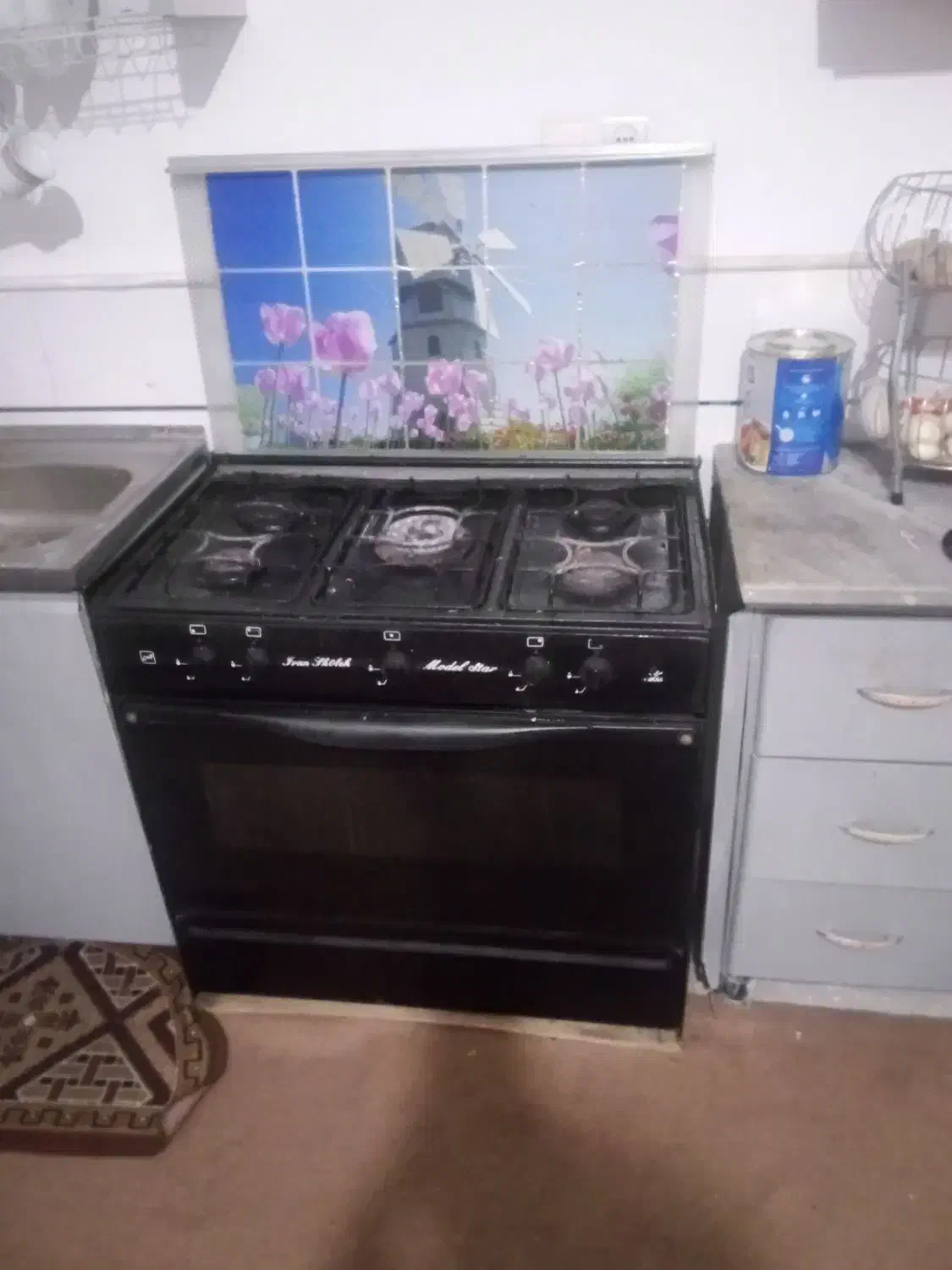 گاز 5شعله طرح فر|اجاق گاز و لوازم برقی پختوپز|مهدی شهر, |دیوار