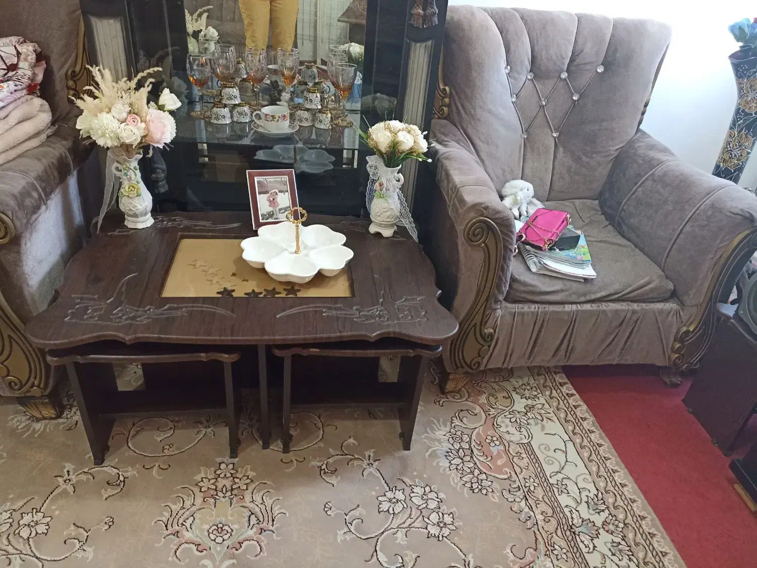 مبل ۷ نفره راحتی|مبلمان خانگی و میز عسلی|خلخال, |دیوار