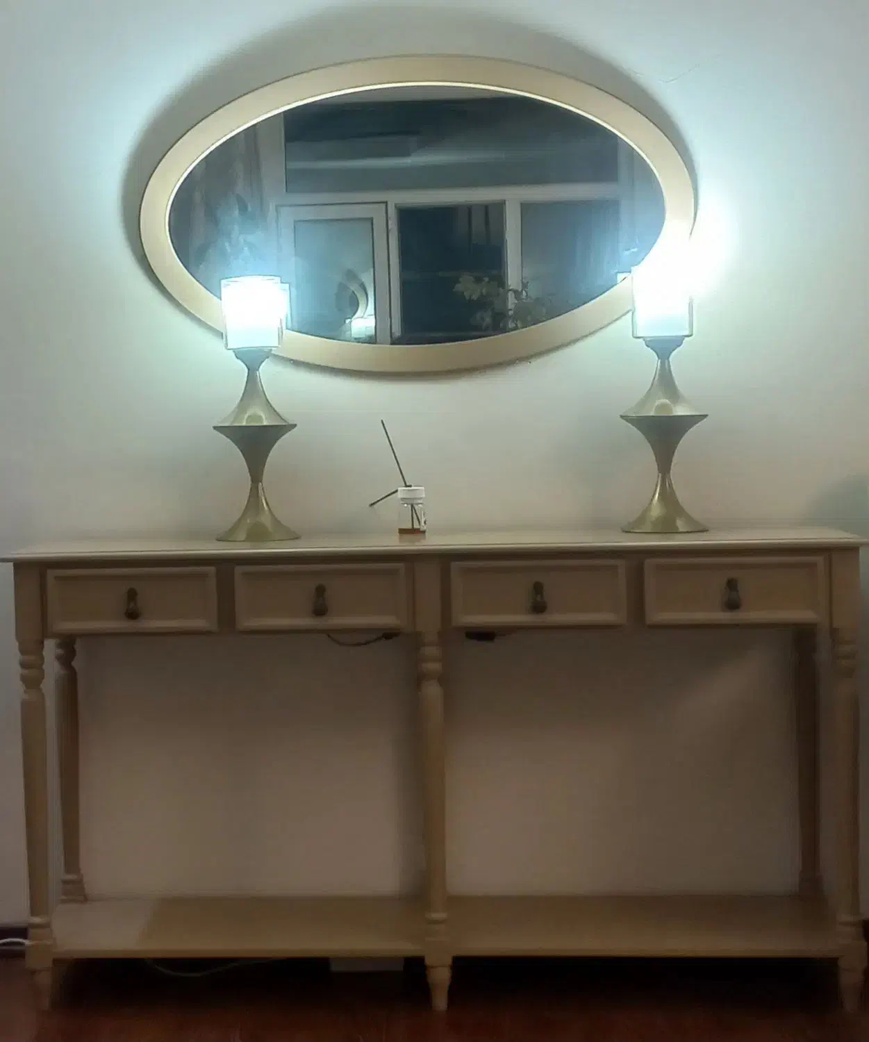 ست کنسول با اینه و میز تلوزیون|بوفه، ویترین، کنسول|اردبیل, |دیوار