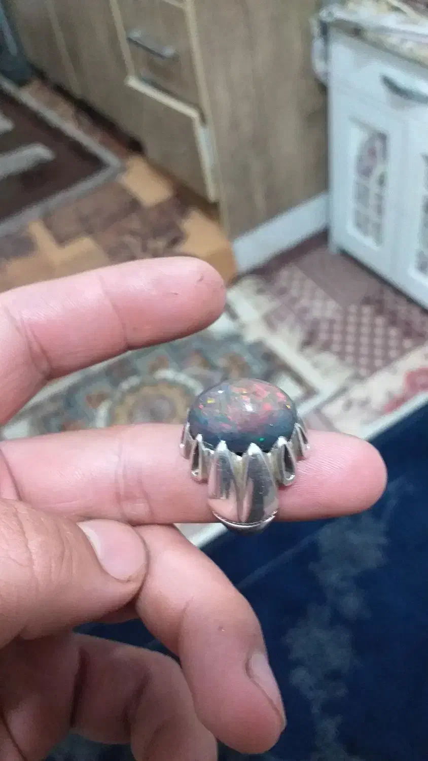 انگشتر اوپال فدیوم|جواهرات|قم, علی آباد|دیوار