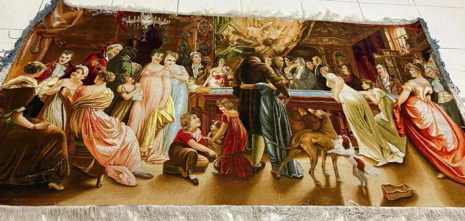 تابلو فرش بیلیارد باز دستبافت|تابلو فرش|تبریز, |دیوار