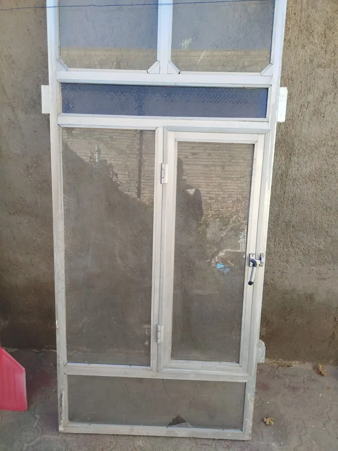 چهار پنجره آلمینیوم در ابعاد ۱ × ۲/۲۰سانت با شیشه|مصالح و تجهیزات ساختمان|نیمبلوک, |دیوار