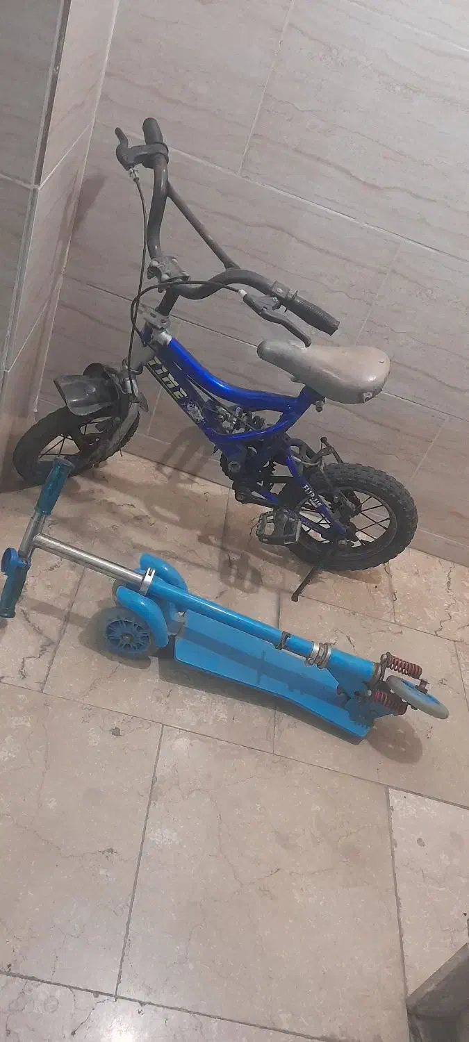 دوچرخه سایز ۱۲ و اسکوتر|دوچرخه، اسکیت، اسکوتر|قرچک, مهدیه|دیوار