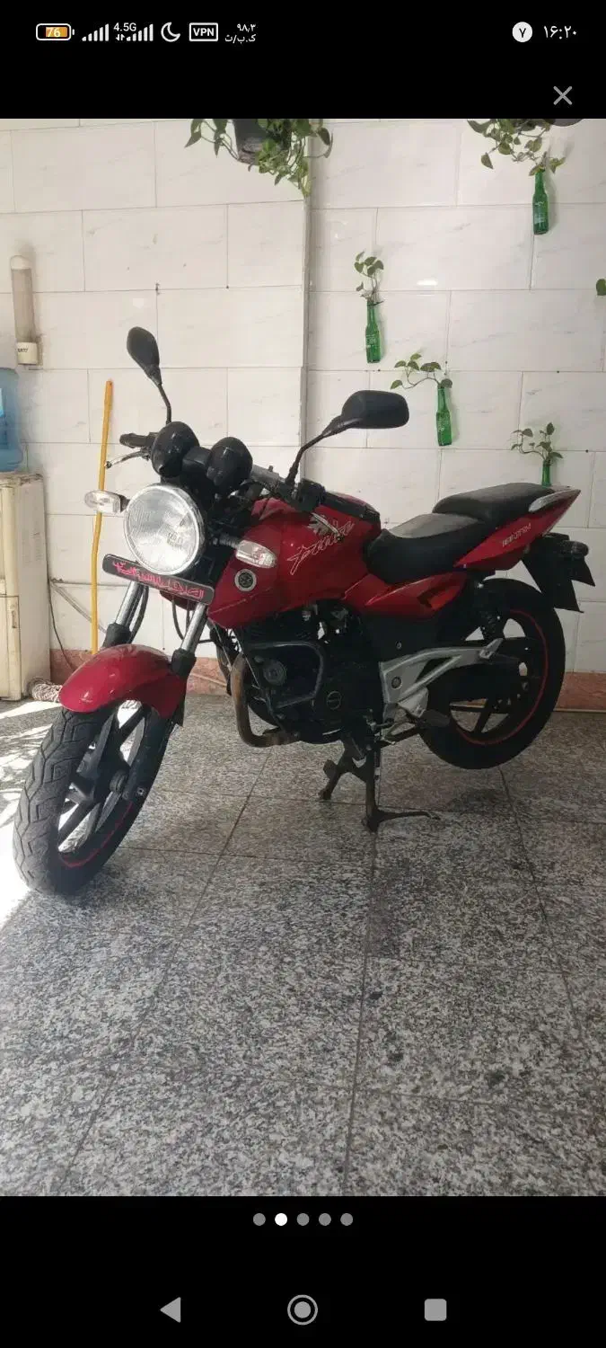 موتور 92 پالس 180 دوشمع استارتی فنی درحد خشک سالم|موتورسیکلت|تهران, نعمت‌آباد|دیوار