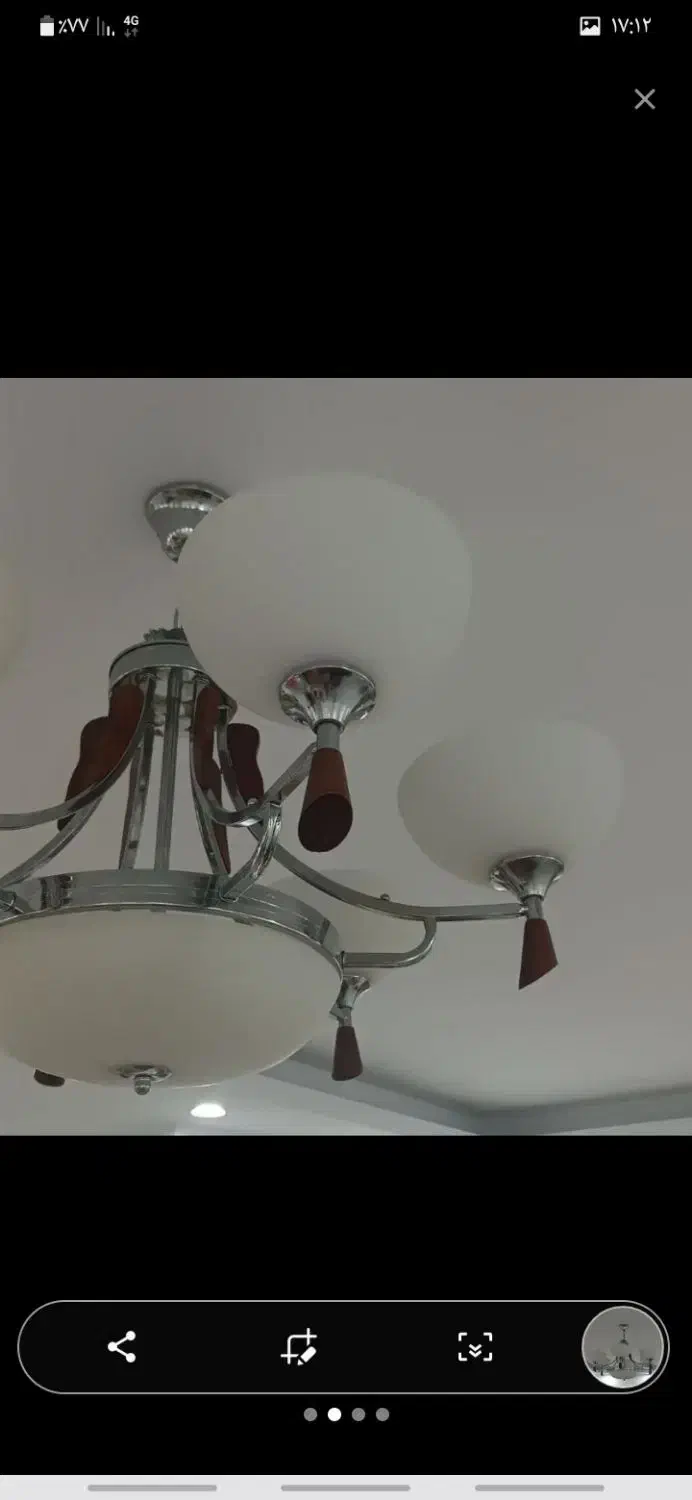 لوستر شش شاخه ونه عدد لامپ خور|لوستر و چراغ آویز|تهران, امیریه|دیوار