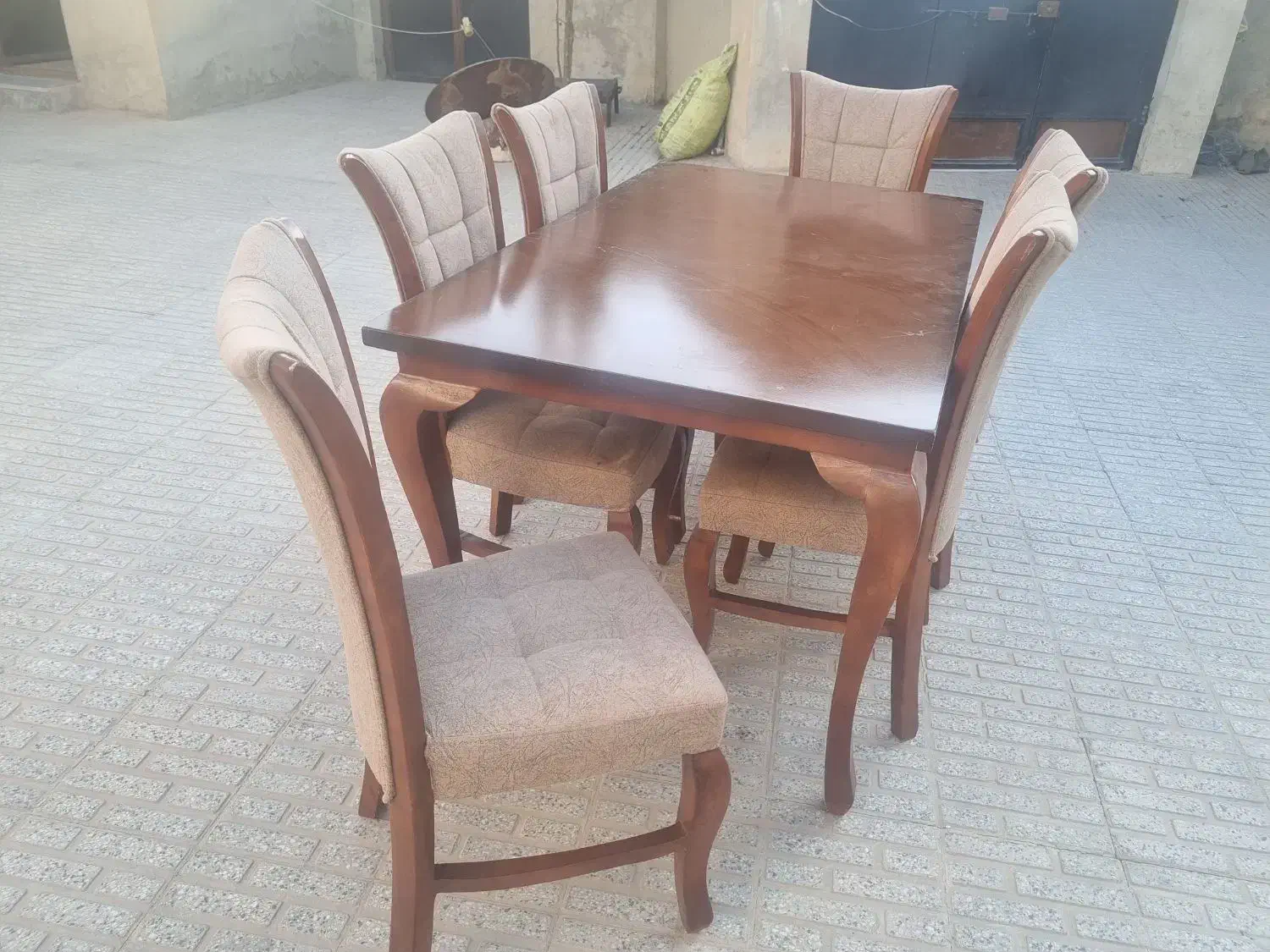 فروش میز و صندلی نهار خوری 6نفره|میز و صندلی غذاخوری|ایوان, |دیوار