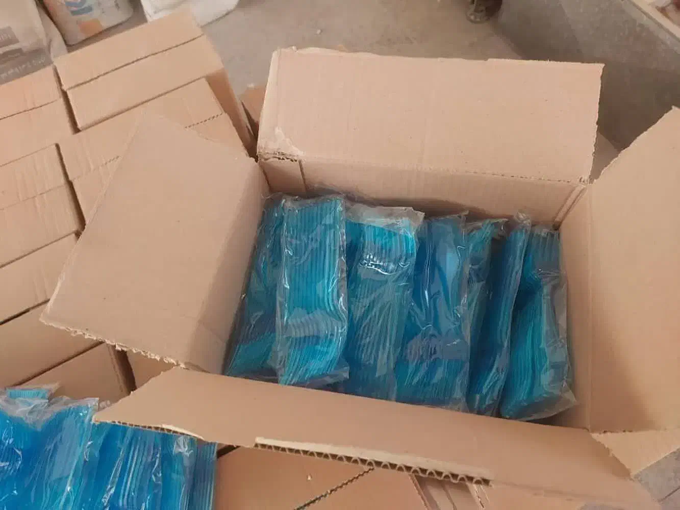 چنگال پلاستیک طرح کوشا بسته ۱۲ عددی|ظروف نگهدارنده، پلاستیکی، یک‌بارمصرف|پاکدشت, خاتون آباد|دیوار