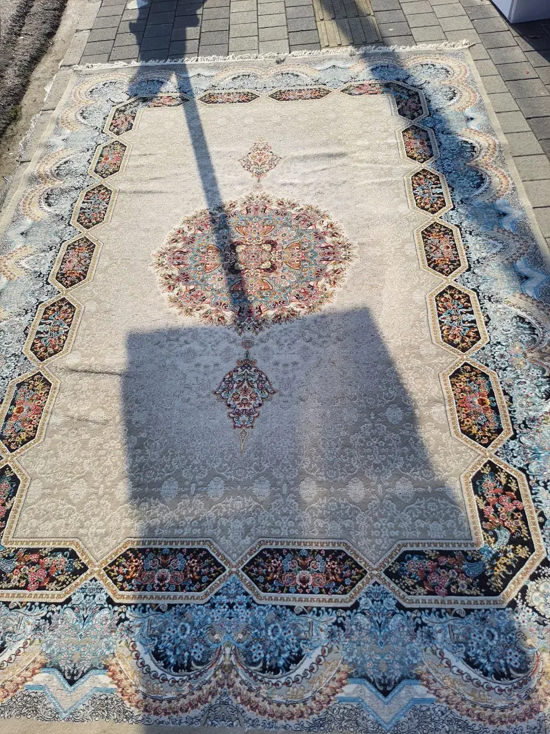 نگین مشهد ۱۰۰۰ شانه ۲.۵×۳.۵ ده رنگ دو تخته|فرش|نور, |دیوار