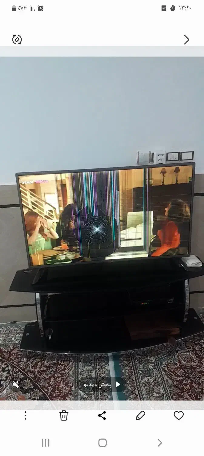 تلویزیون ۴۰ اینچ|تلویزیون و پروژکتور|اندیمشک, |دیوار