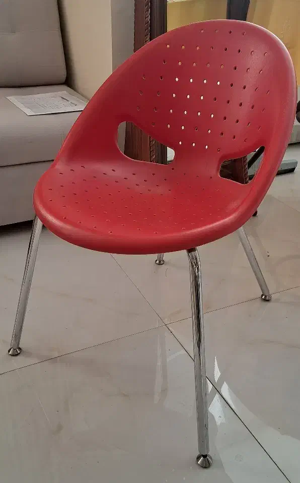 صندلی نیلپر قرمز پایه فولادی|مبلمان اداری|مشهد, گوهرشاد|دیوار