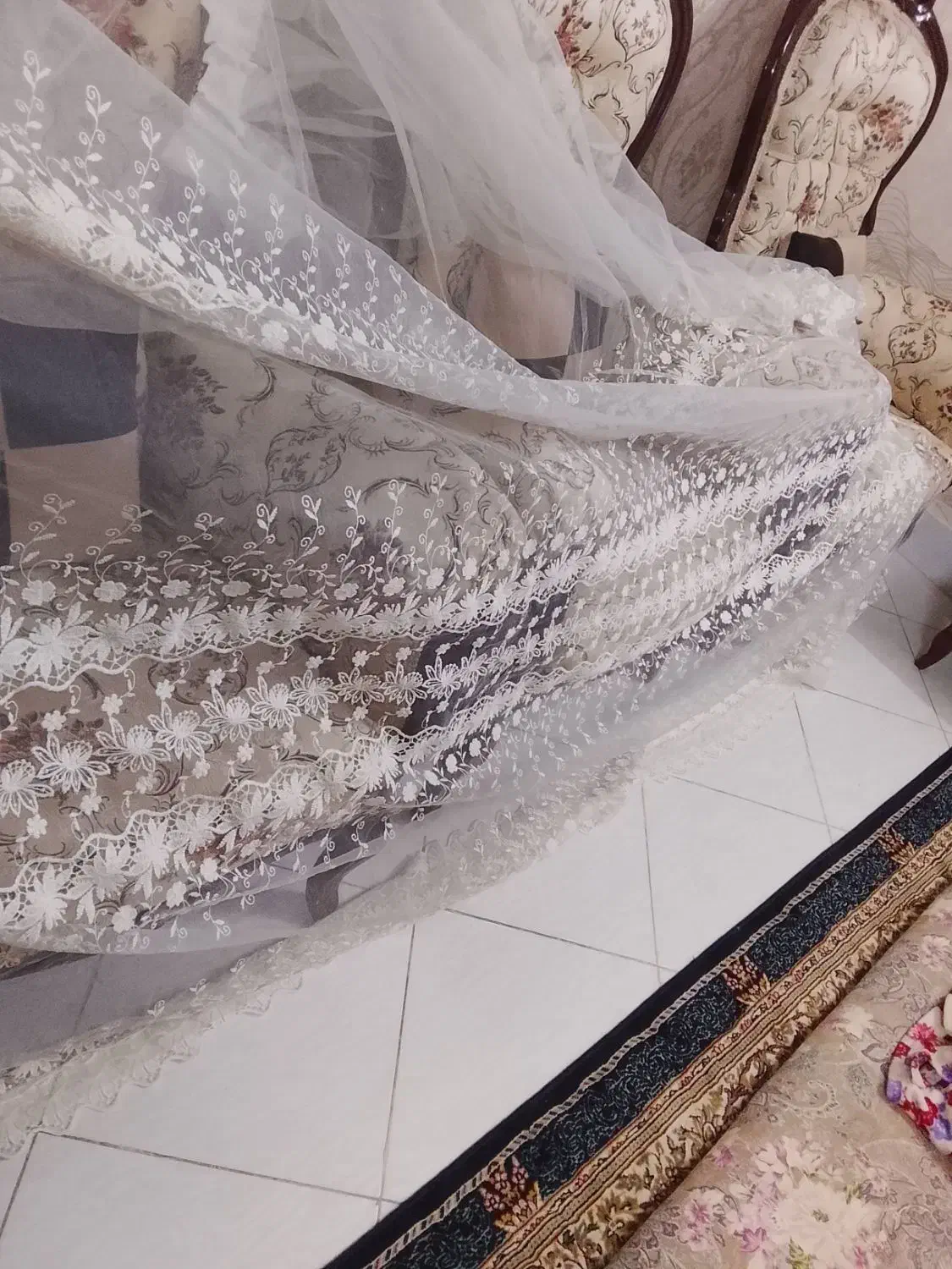 پرده تور خامه دوری نوتو|پرده، رانر، رومیزی|مشهد, موسوی قوچانی|دیوار