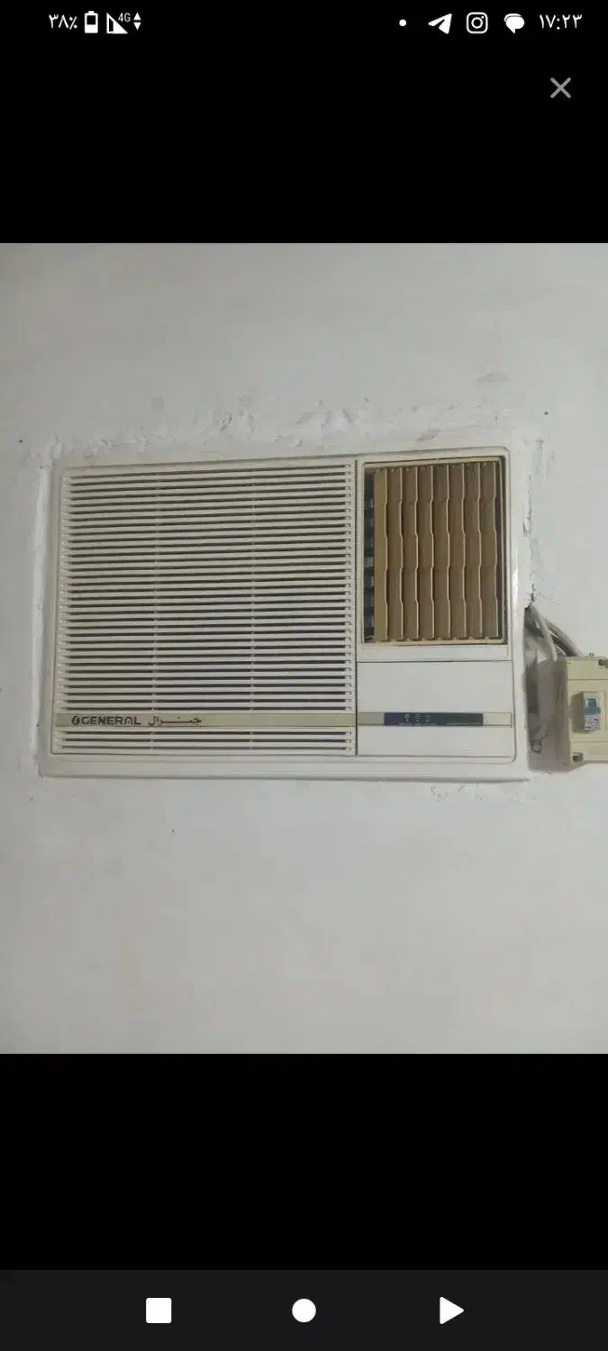 کولر پنجره ای اوجنرل اصلی با کنترل|کولر گازی و فنکوئل|تولم شهر, |دیوار