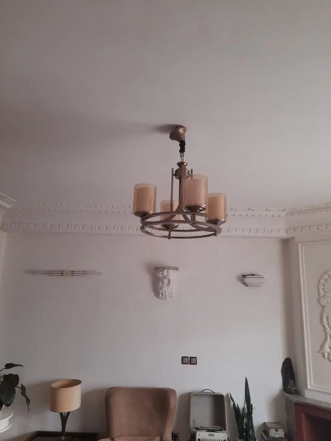 لوستر پنج عدد|لوستر و چراغ آویز|هادی شهر, |دیوار