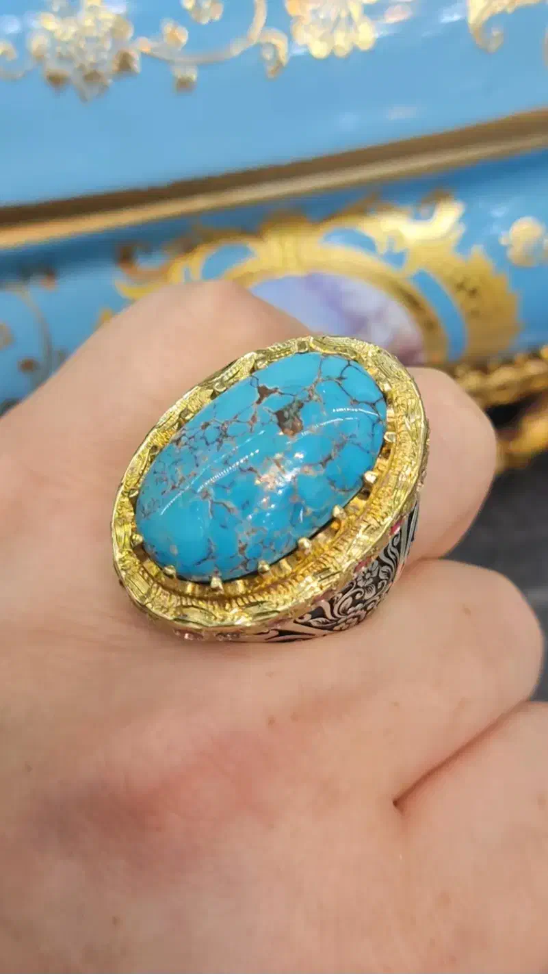 انگشتر فوق کلکسیونی نیشابور تمام مغز|جواهرات|مشهد, امام رضا (ع)|دیوار