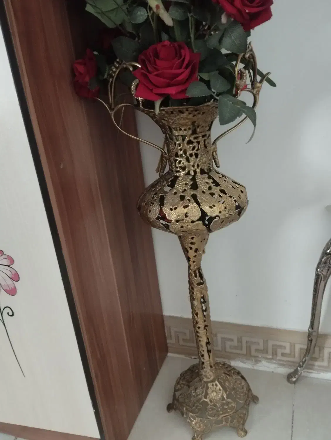 گلدان برنز و میوه خوری برنز|صنایع دستی و سایر لوازم تزئینی|خمین, |دیوار